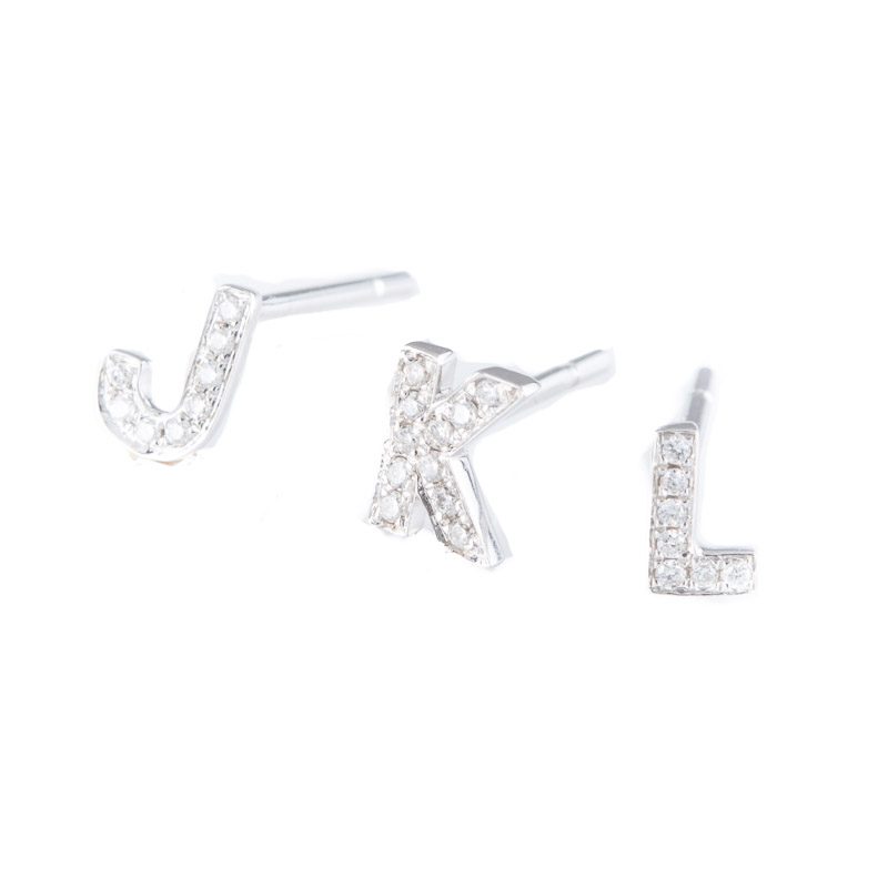 Kajal Naina Diamond Earring Letters