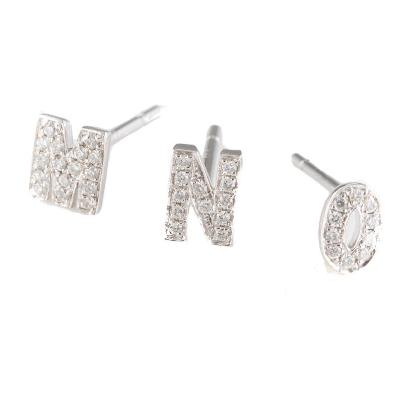 Kajal Naina Diamond Earring Letters
