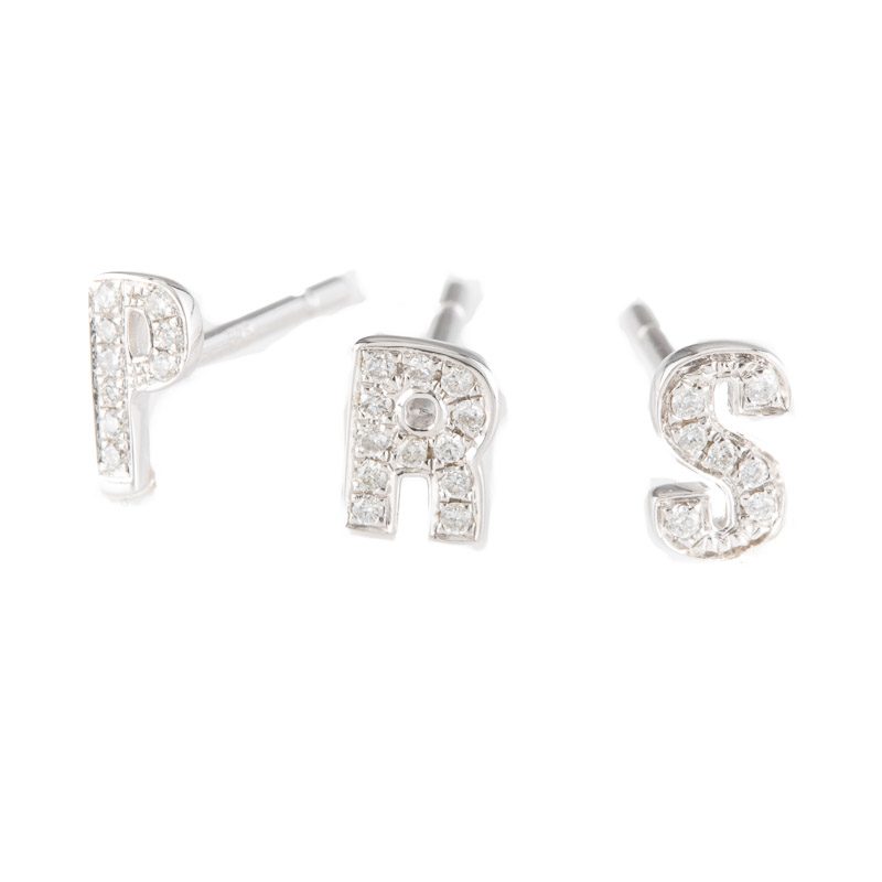 Kajal Naina Diamond Earring Letters