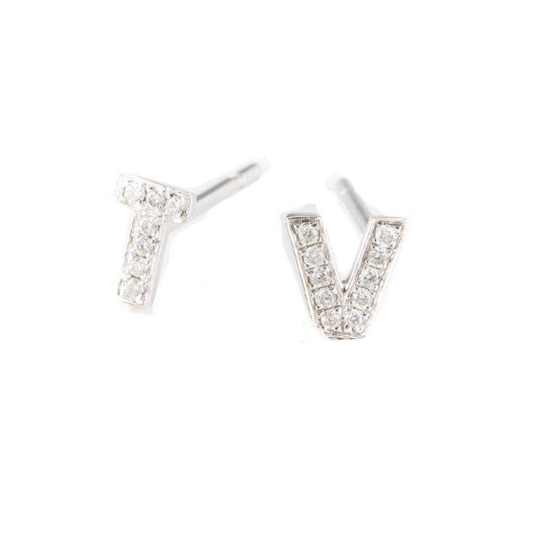 Kajal Naina Diamond Earring Letters