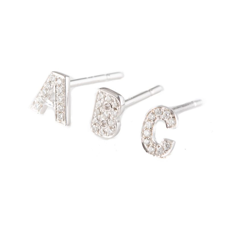 Kajal Naina Diamond Earring Letters