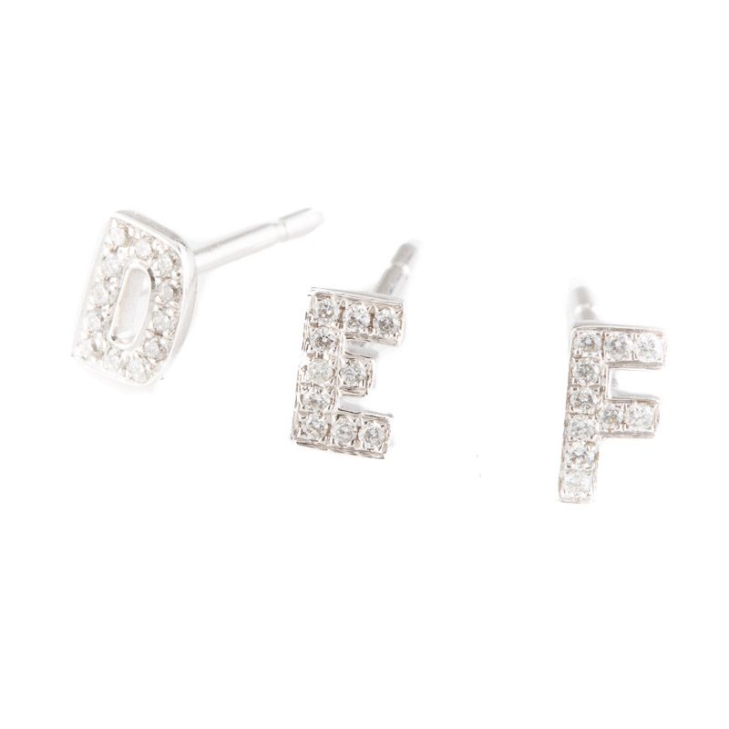 Kajal Naina Diamond Earring Letters