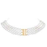Audrey 3 Strands Pearl Necklace