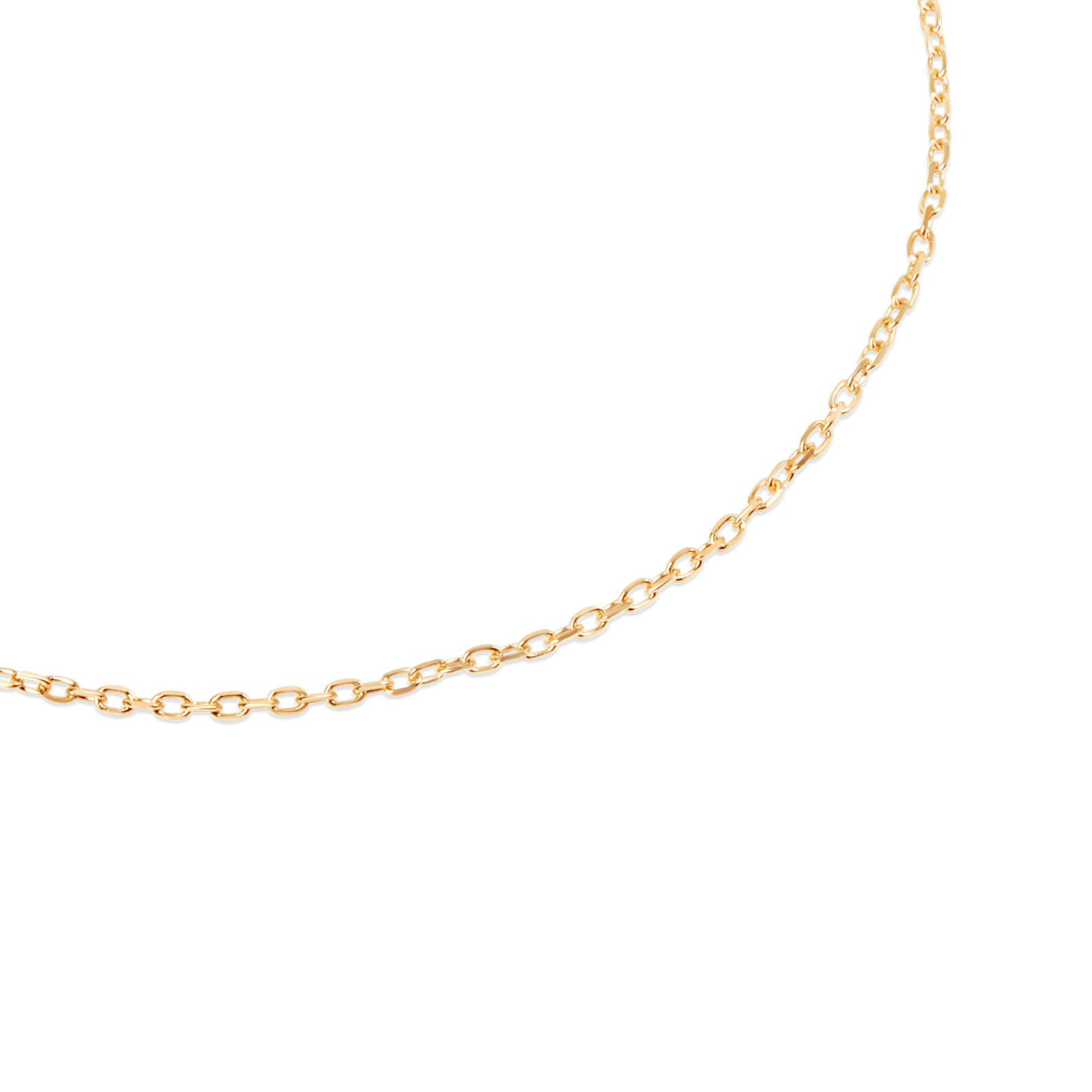 14K Yellow Gold Cross Chain – 18 inches