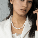Jackie Pearl Necklace & Ear Studs Set