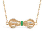 Dols Vajra Necklace / Emerald and Diamond