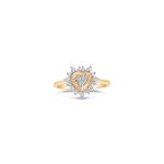 Luminous Diamond Heart Ring