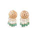 Afrin Polki Long Earrings