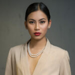 Diana Double Oval Pearl Necklace Ball Clasp