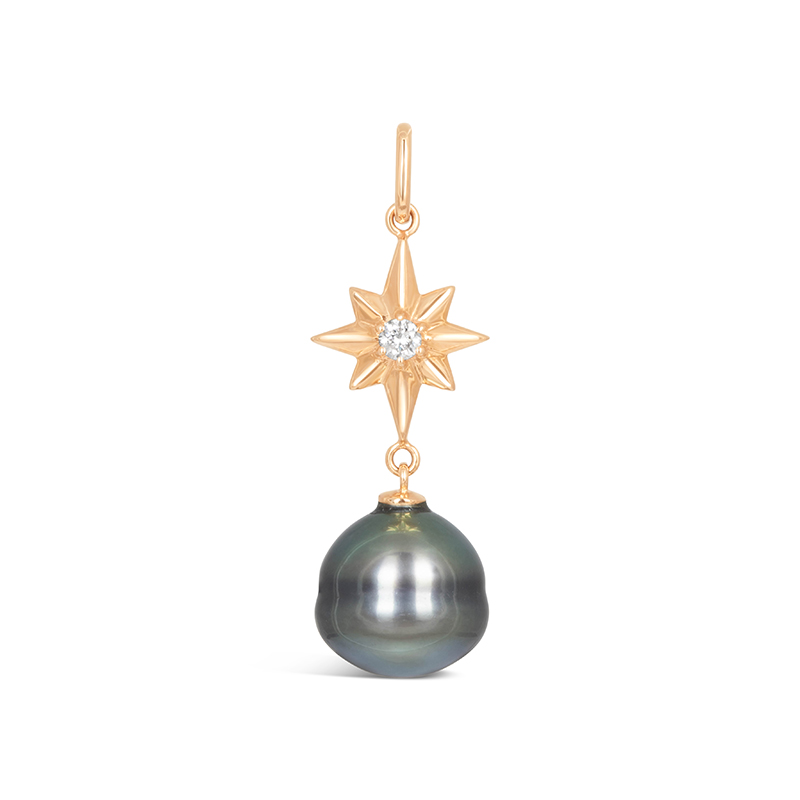 Guiding Star with Tahitian Pearl Pendant