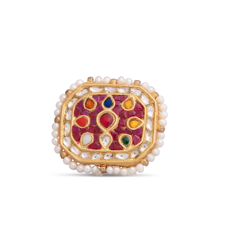 Navratna Polki Ring