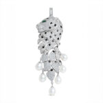Leopard Pendant with Pearl