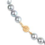 Akoya Silver Grey Pearl Necklace