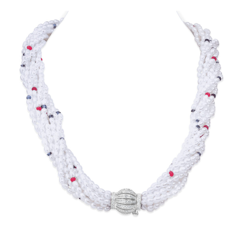 Donna Torsade Pearl Necklace