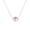 Lavender Floating Pearl Necklace