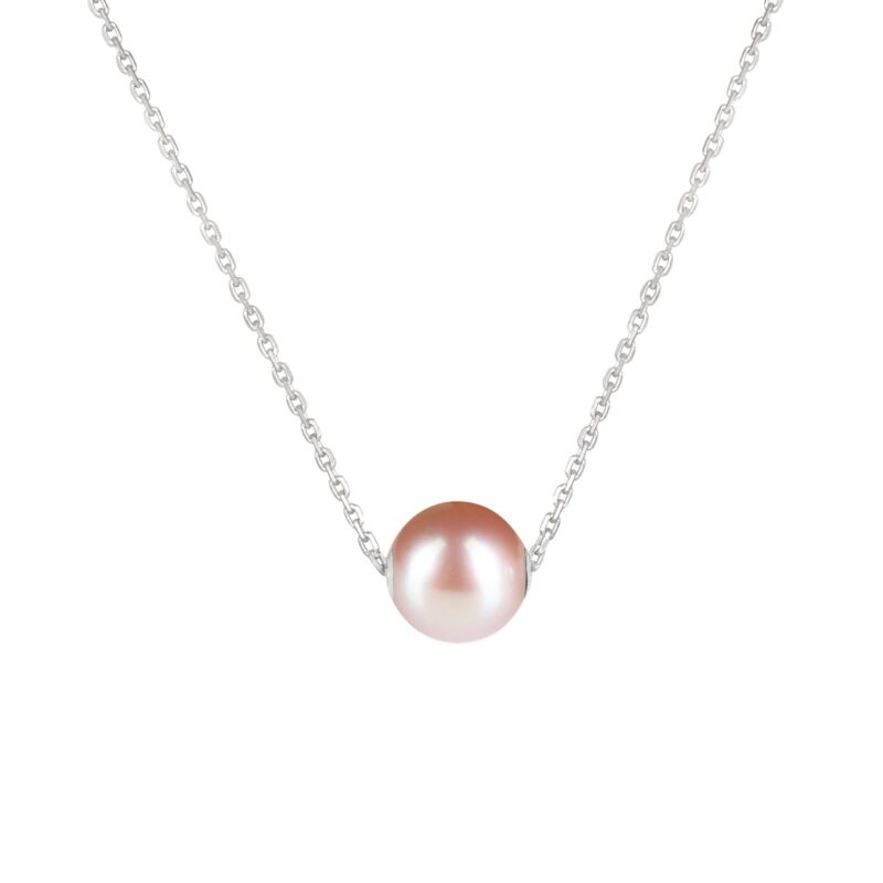 Lavender Floating Pearl Necklace