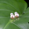 Lavender Pearl Ear Studs