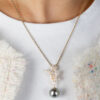 Lisa Pearl and Diamond Necklace