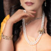 Mountan Beauty Gold Laligurans Double Strands Oval Pearl Necklace