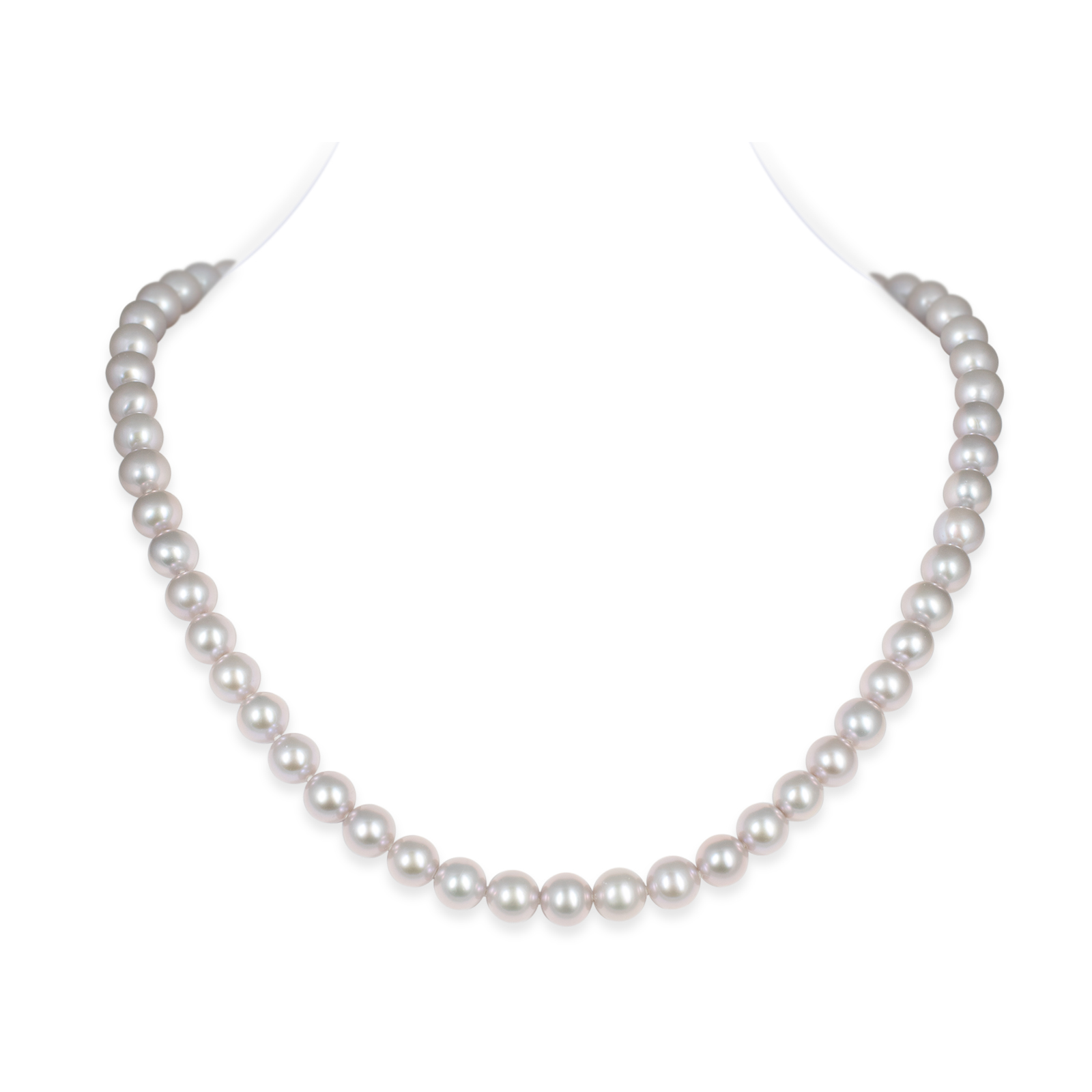 Akoya Silver Grey Pearl Necklace
