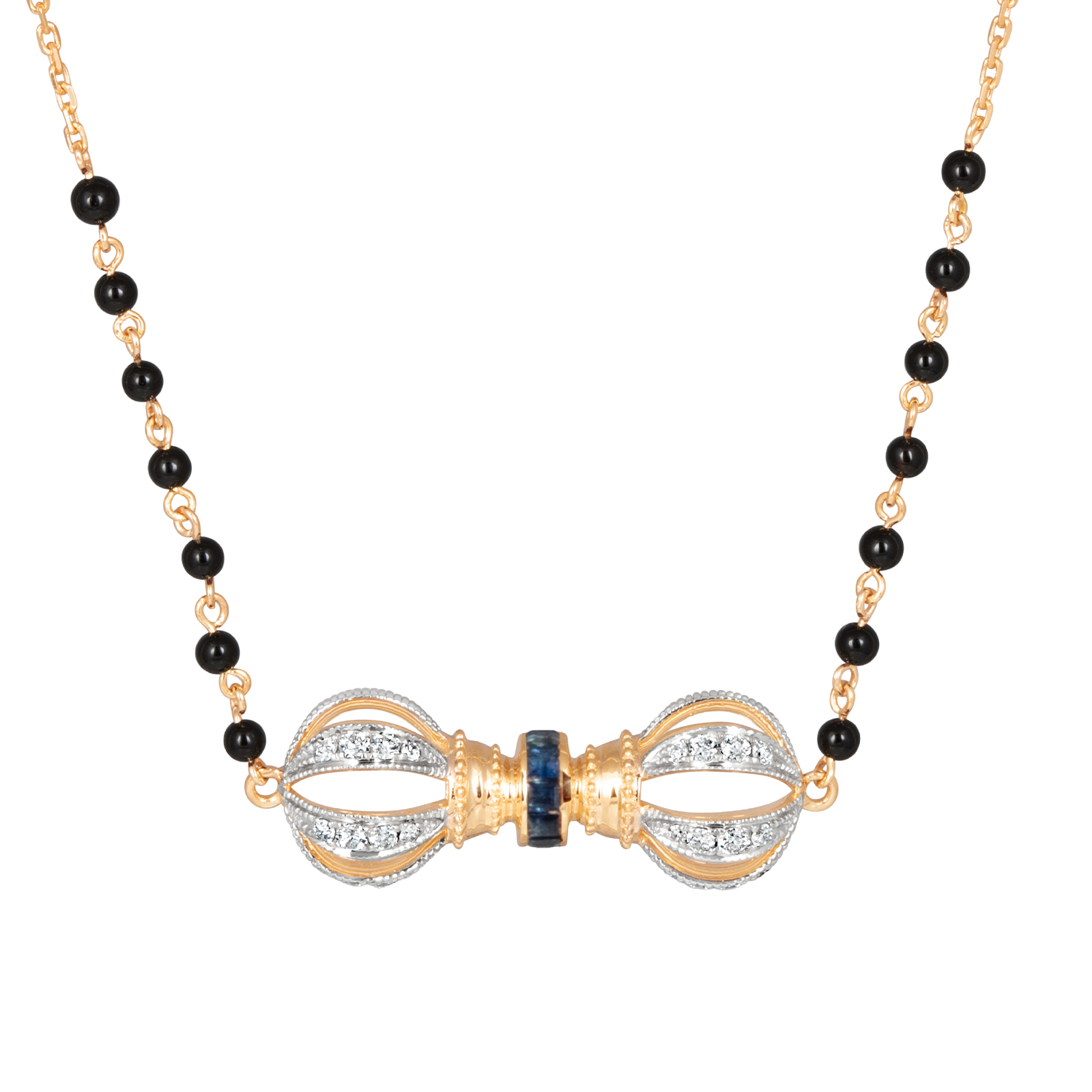 Vajra Blue Sapphire Mangalsutra
