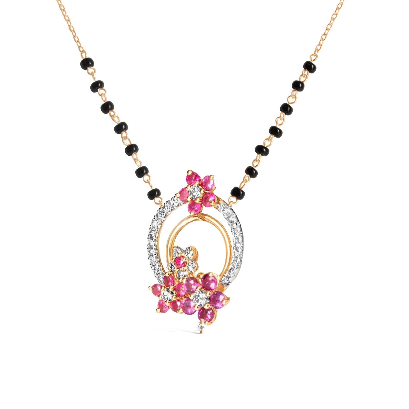 Ruby Blossom Mangalsutra