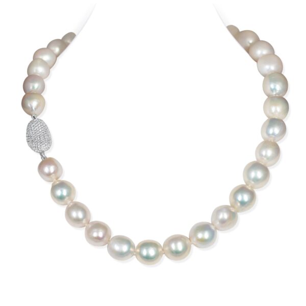 Cathy Near Round Pearl Necklace/ Princess 17-18 inches