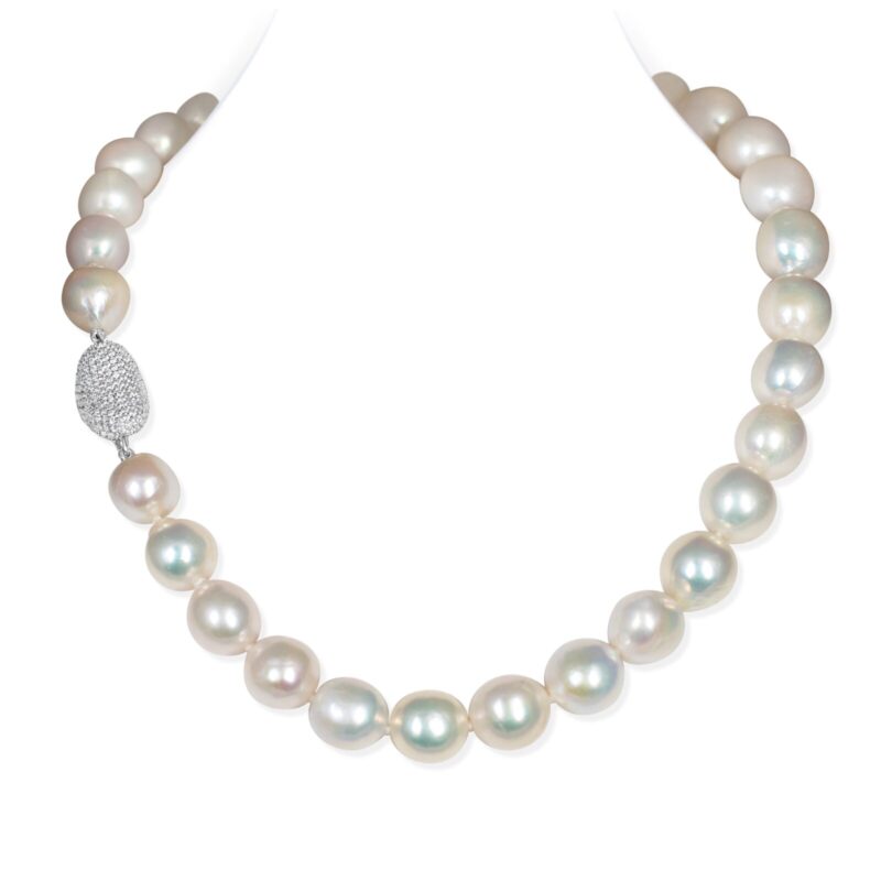Cathy Near Round Pearl Necklace/ Princess 17-18 inches