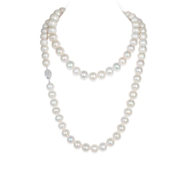 Mina Round Pearl Necklace/ Rope 40 inches