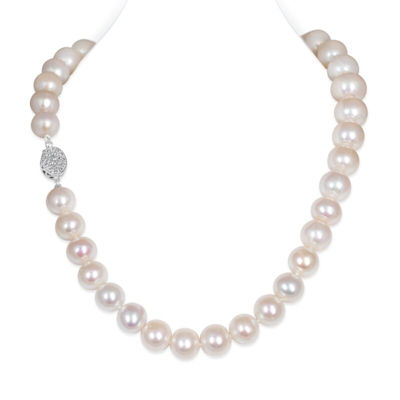 Mina Round Pearl Necklace/ Princess 17-18 inches
