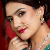 Aalia Nose Ring With Pearls Extender For Non-Pierced Nose