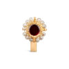 Aalia Red Nose pin / Nath/ Fuli