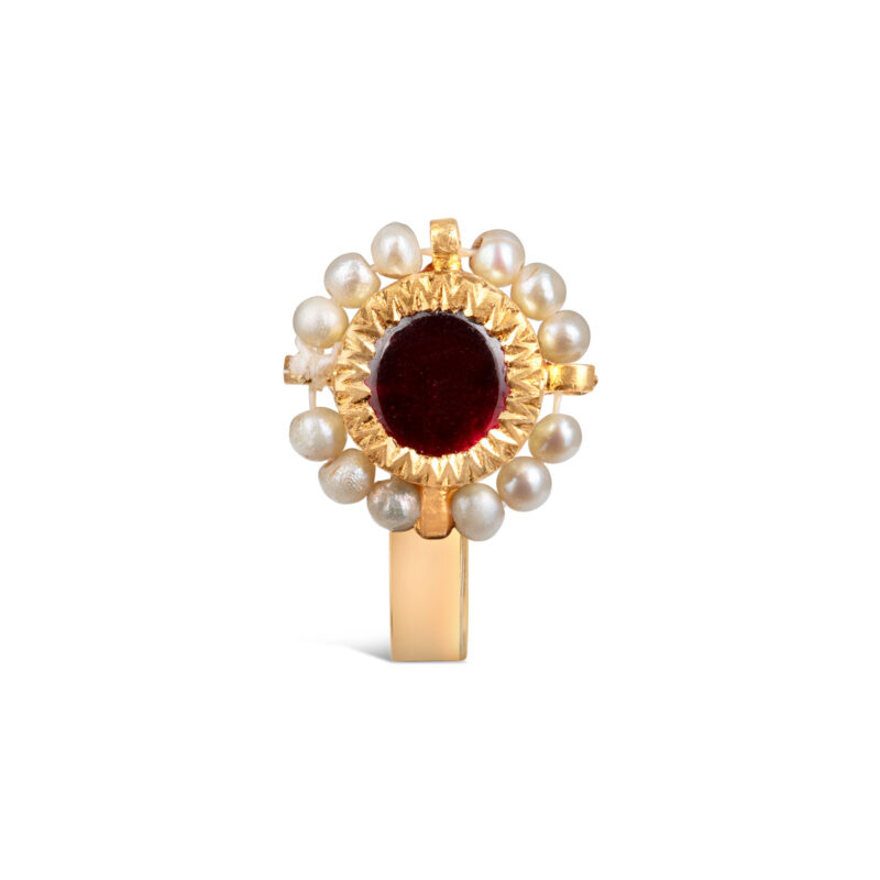 Aalia Red Nose pin / Nath/ Fuli