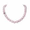 Anna  Rosetone Pearl Necklace/ Ruby