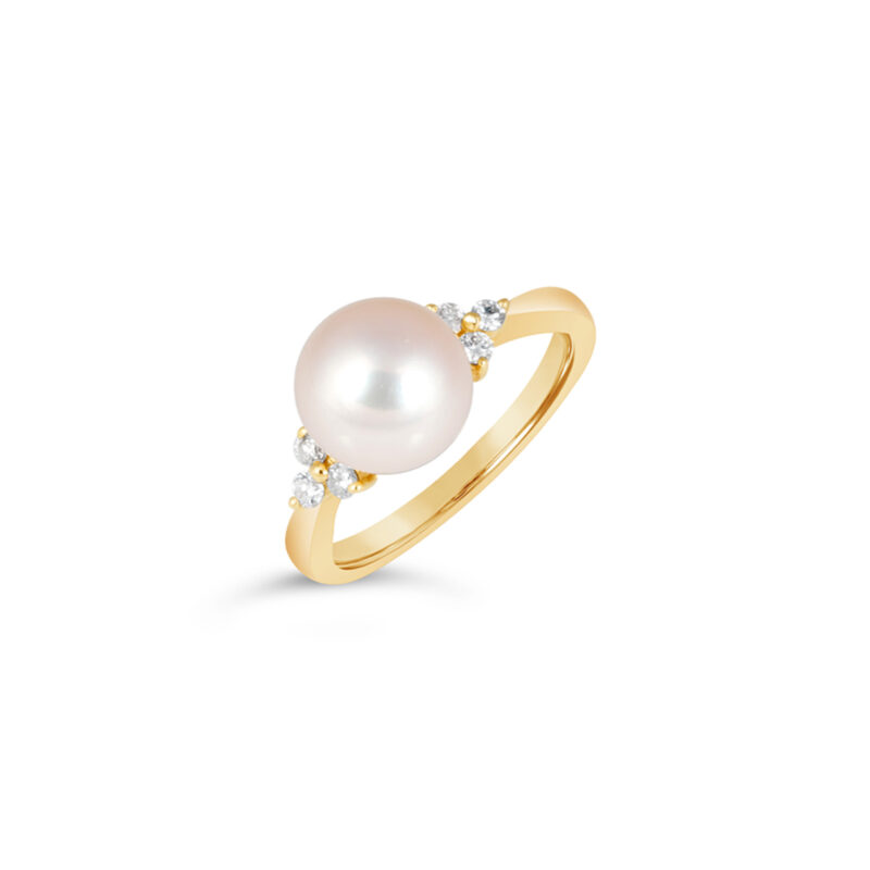 Anne Pearl & Diamond Ring