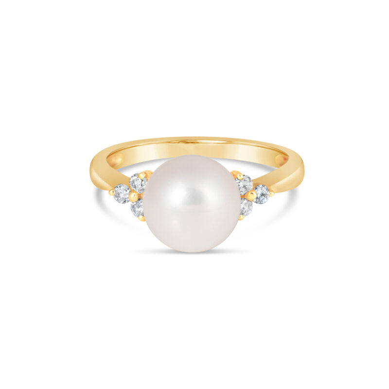 Anne Pearl & Diamond Ring