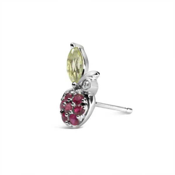 Ruby Apple Ear Studs