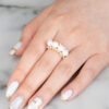 Ava Pearl and Diamond Ring