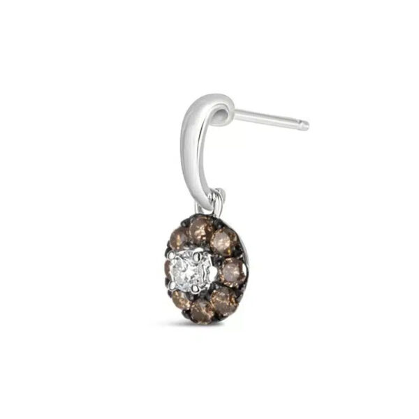 B/W Diamond  Dangler Earrings