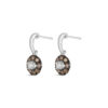 B/W Diamond  Dangler Earrings