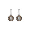 B/W Diamond  Dangler Earrings