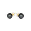 Rare Metallic Freshwater Dark Pearl Ear Studs