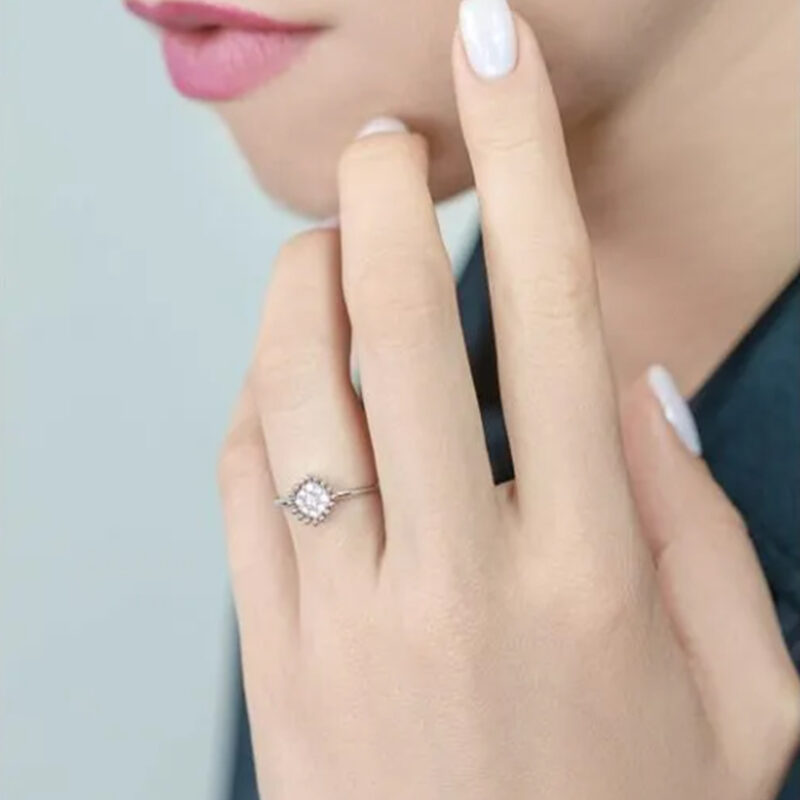 Bling Cushion Ring