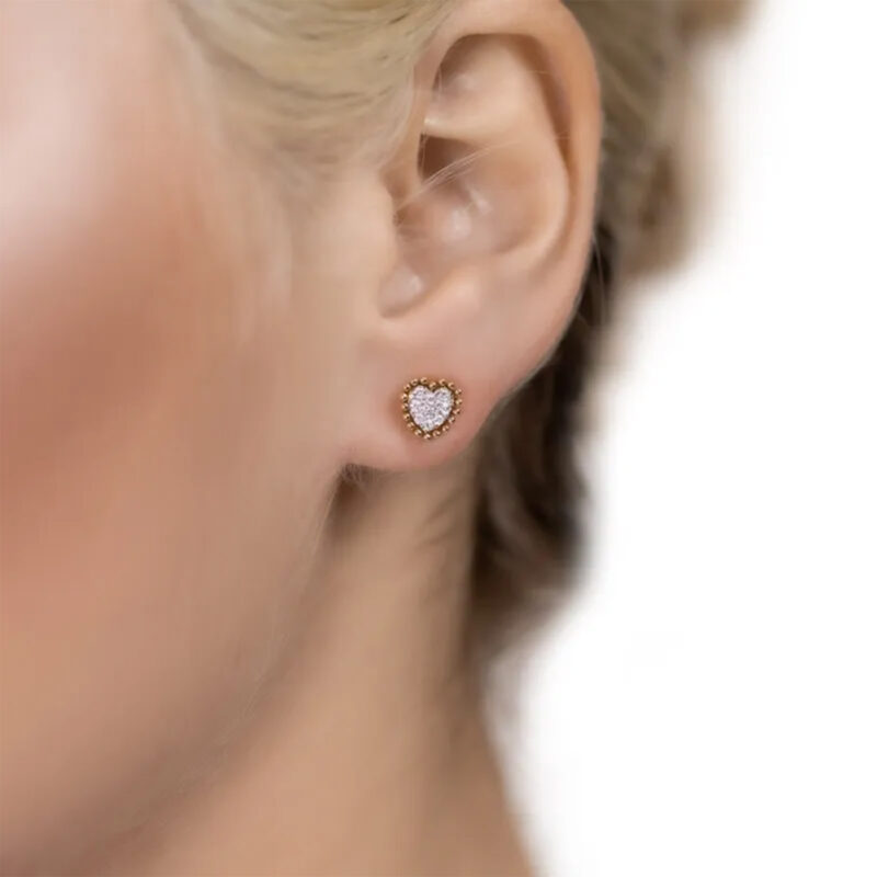 Bling Heart Earrings