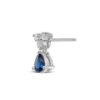 Blue Sapphire with Diamond Earring Dangler