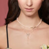 Blushing Bow Center Necklace