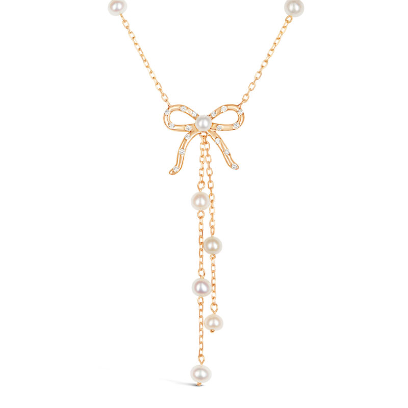 Blushing Bow Flow Necklace