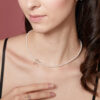 Blushing Bow Side Necklace
