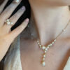Bubbles Pearl & Diamond Necklace