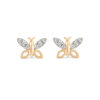 Butterfly Wings Diamond Earrings/  Regular size